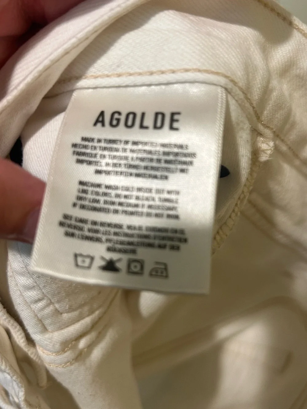 Agolde white high
